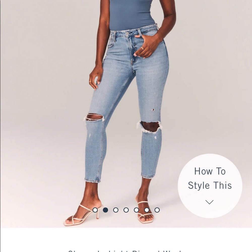 NEW  26 the skinny high-rise Abercrombie